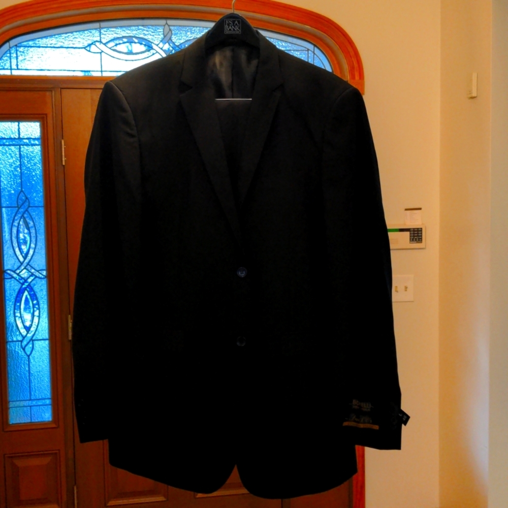 Brand new, never worn with tags Umberto Bonelli Suit in black